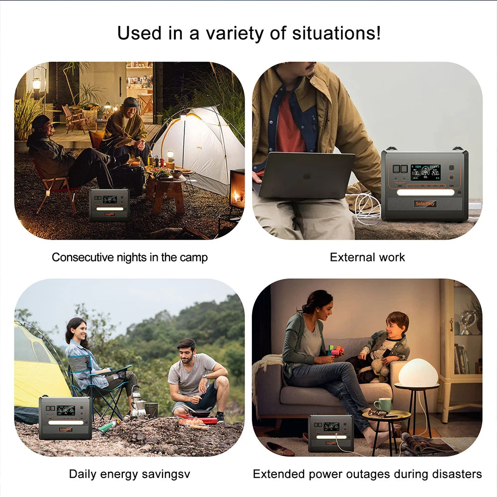 SOLARPLAY Q2501 Q2402M Portable Power Station Generator