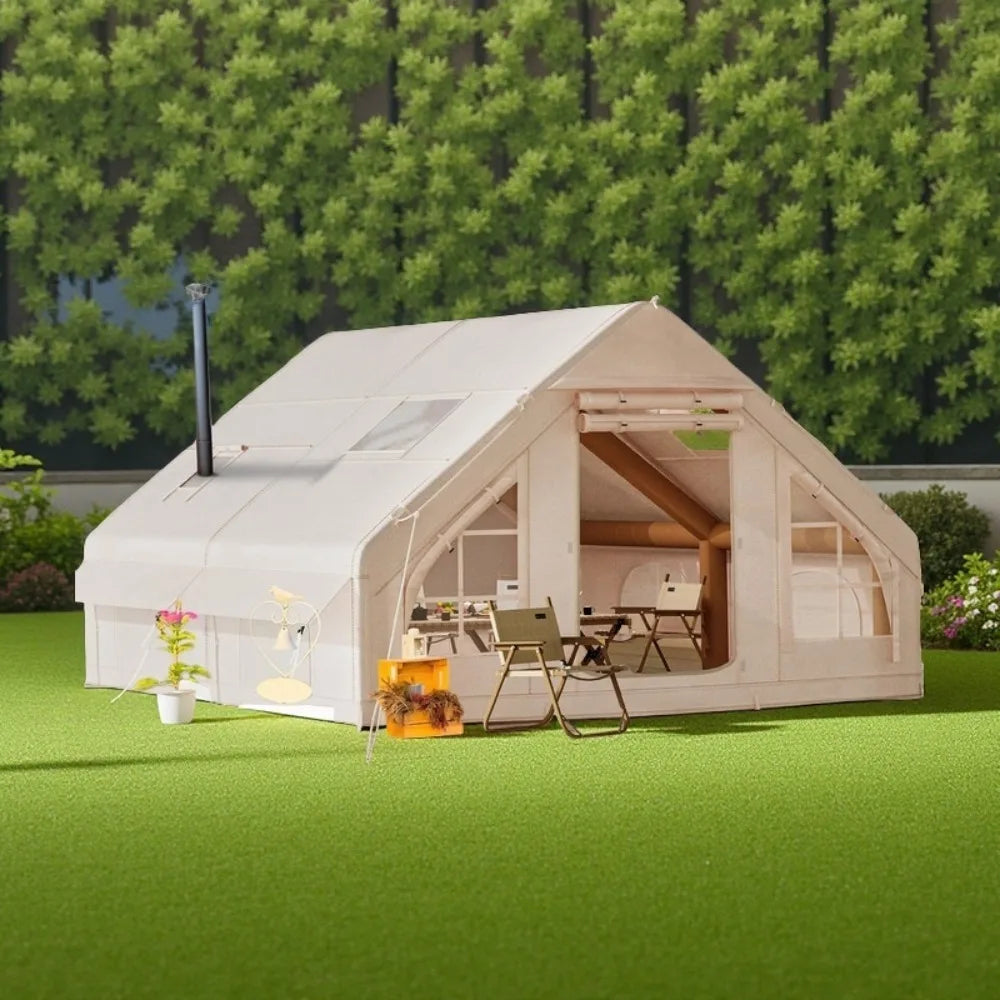 Portable Inflatable Camping Tent 8 Person Waterproof