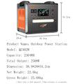 SOLARPLAY Q2501 Q2402M Portable Power Station Generator
