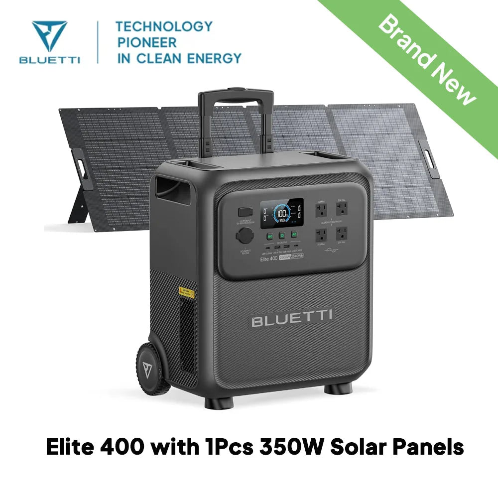 BLUETTI Elite 400 3840Wh  Generator with  Solar Panels