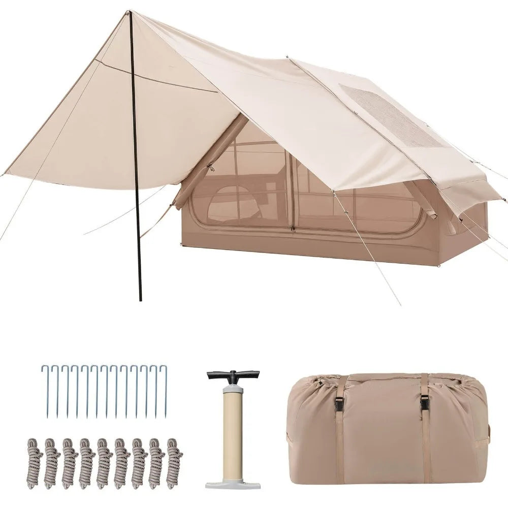 Portable Inflatable Camping Tent 8 Person Waterproof