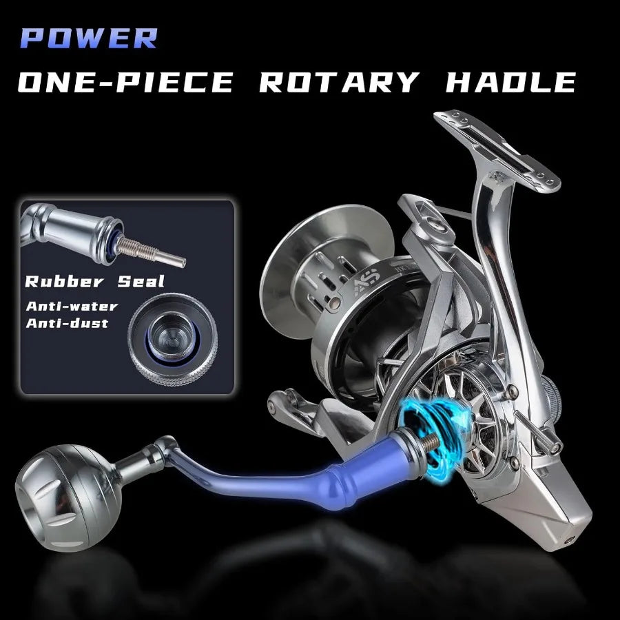 Spinning Reel 8000 10000 12000 Aluminum Frame Surf Fishing