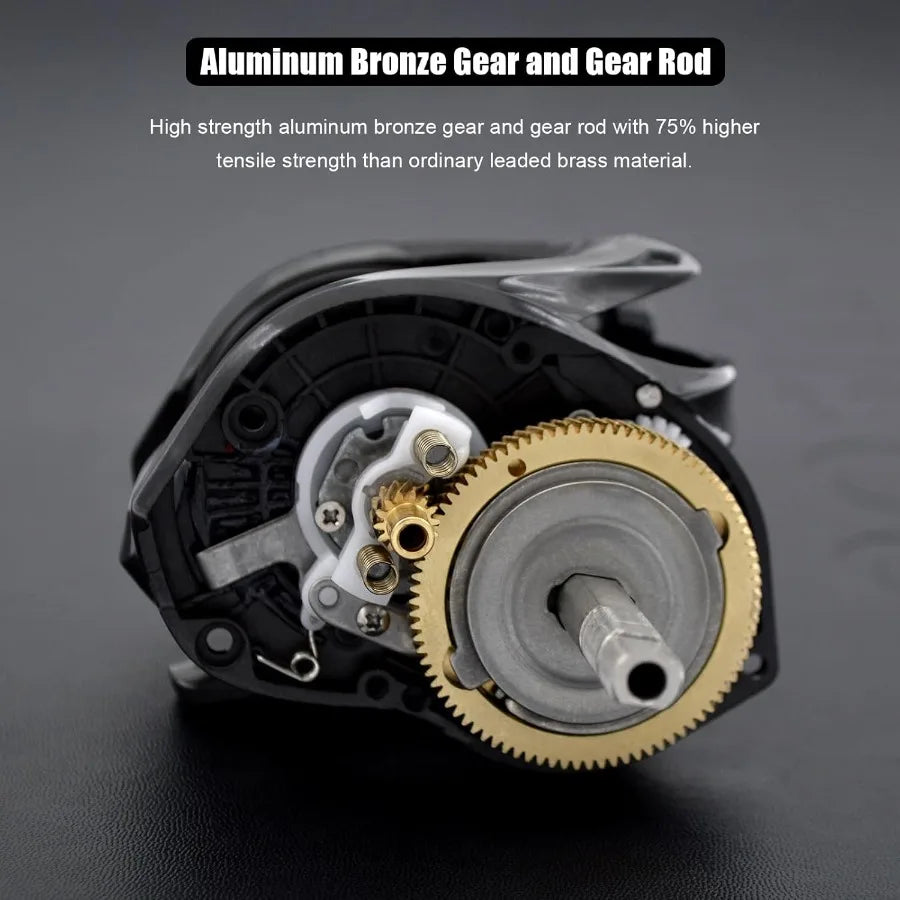 Carbon 300 Baitcasting Fishing Reel High Line Capacity Baitcaster Reels