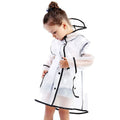 Kids Raincoat Waterproof Rain Poncho Clear