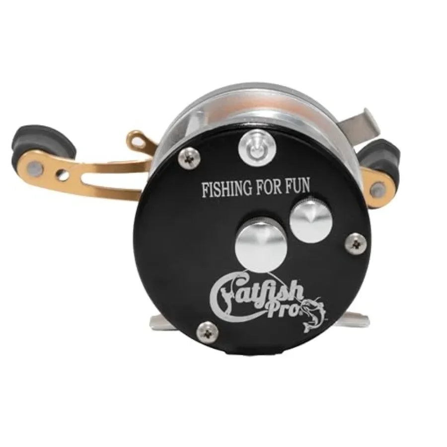 Fishing for Fun Baitcasting Reel PreSpooled with Line Durable Easy to Use and Smooth Fishing Reels for Catfish Bass Carp Trout