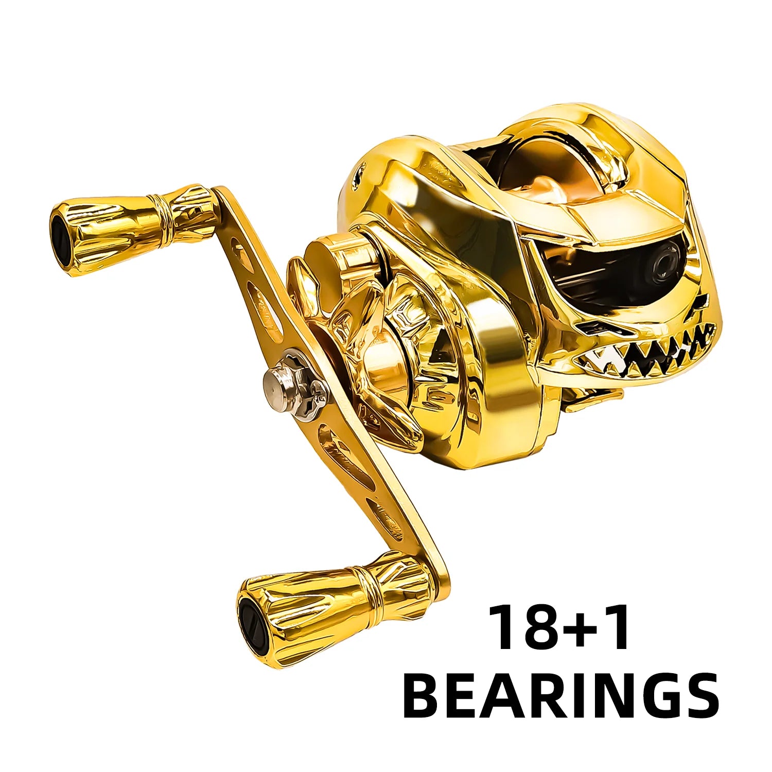 Ambidextrous Aluminum Alloy & Stainless Steel Baitcasting Fishing Reel