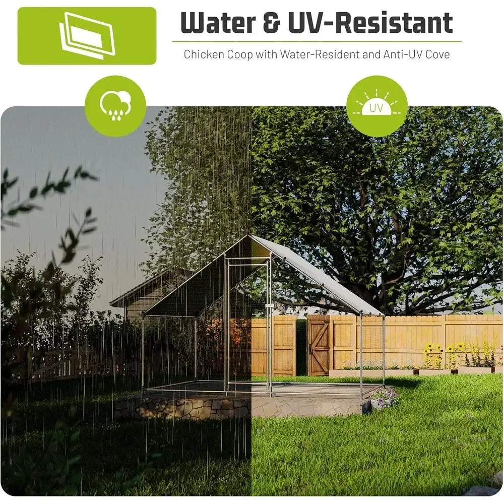 Walk-In Chicken Coop with UV-Protection
