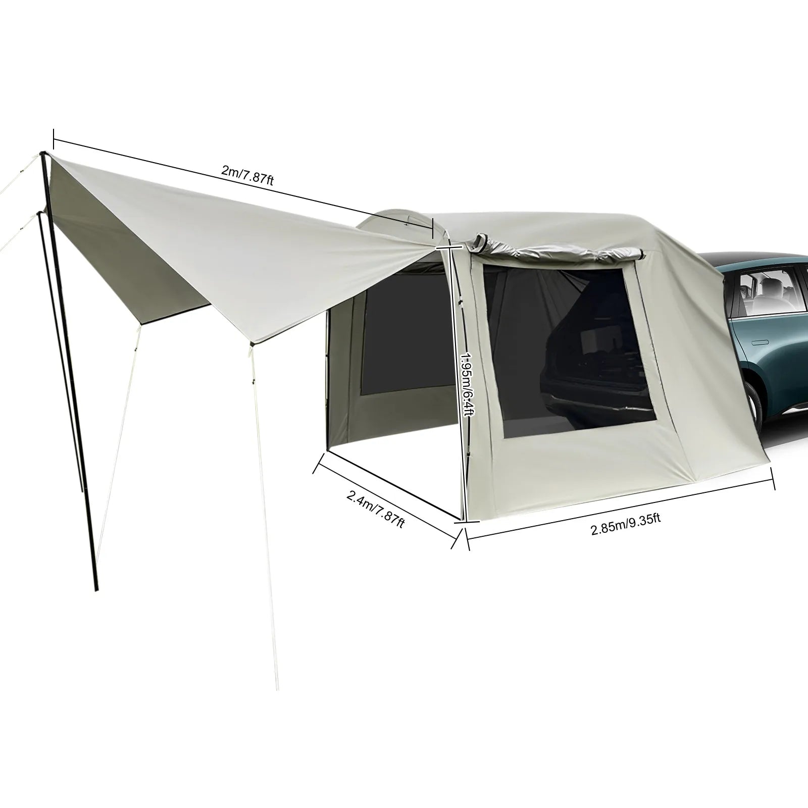 Car Awning Outdoor Tent, Car Tent Attachment