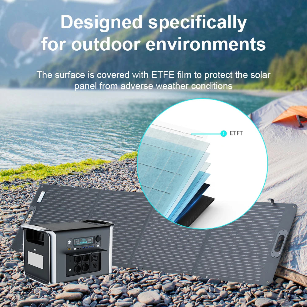 Camping Portable Power Station Solar Generator 1000W 2000W