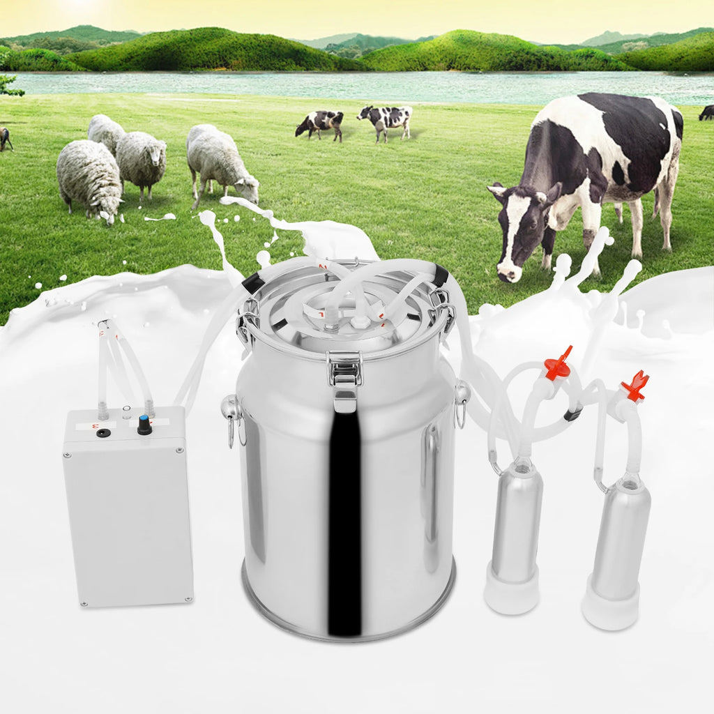 5L/10L Electric Cow Milking Machine  Vacuum Pump