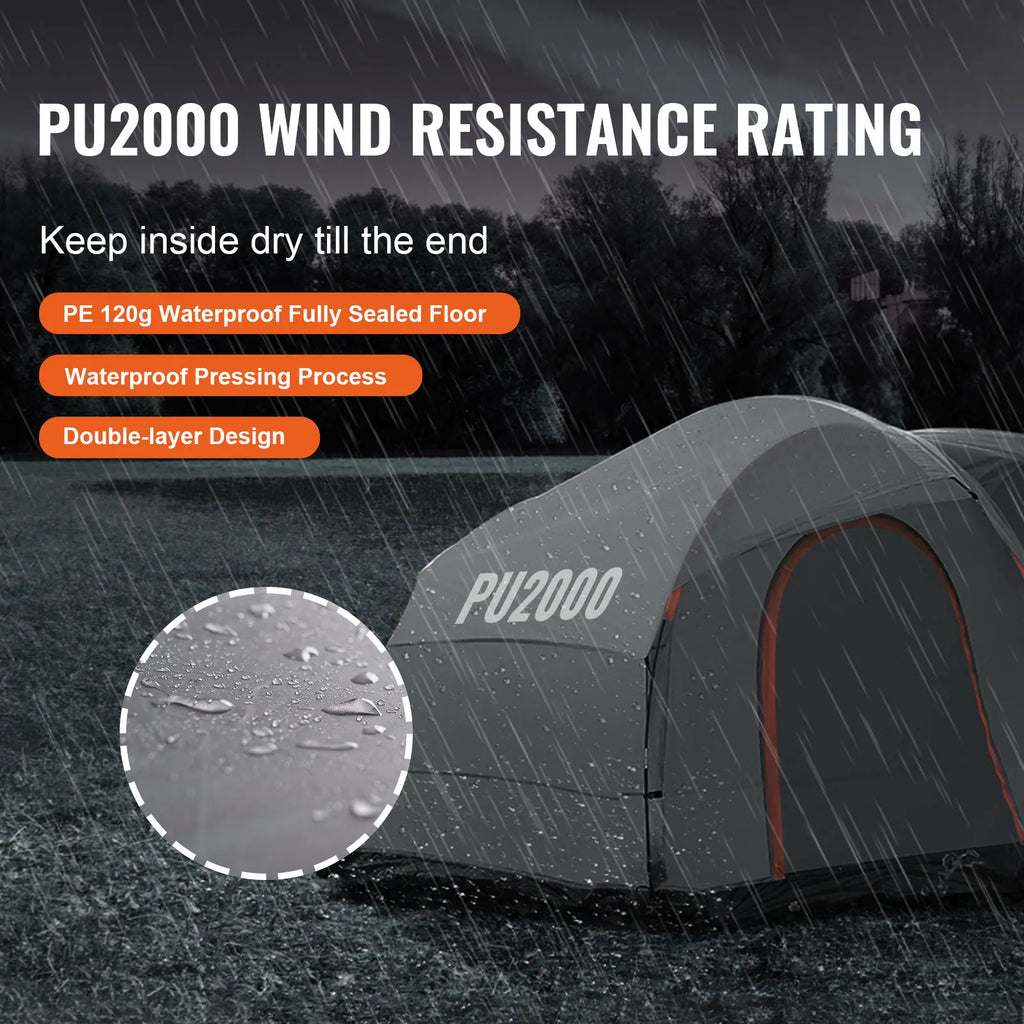 SucceBuy SUV Camping Tent 8'-8' SUV Tent Attachment