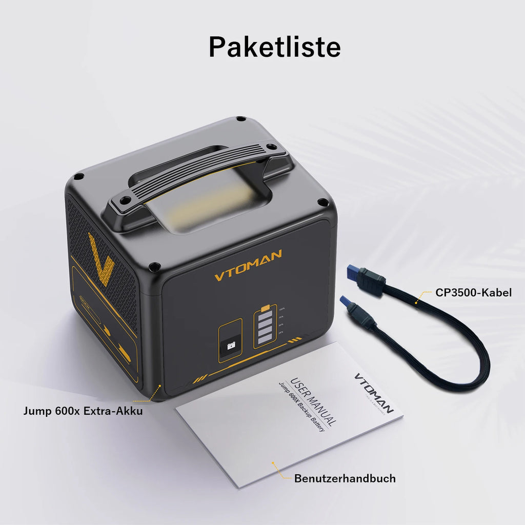 VTOMAN 600W Extra Battery 640Wh for VTOMAN JUMP