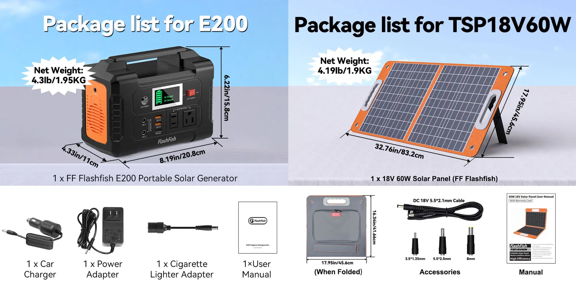 FF Flashfish E200 151Wh Solar Generator  Power Station