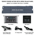 Camping Portable Power Station Solar Generator 1000W 2000W