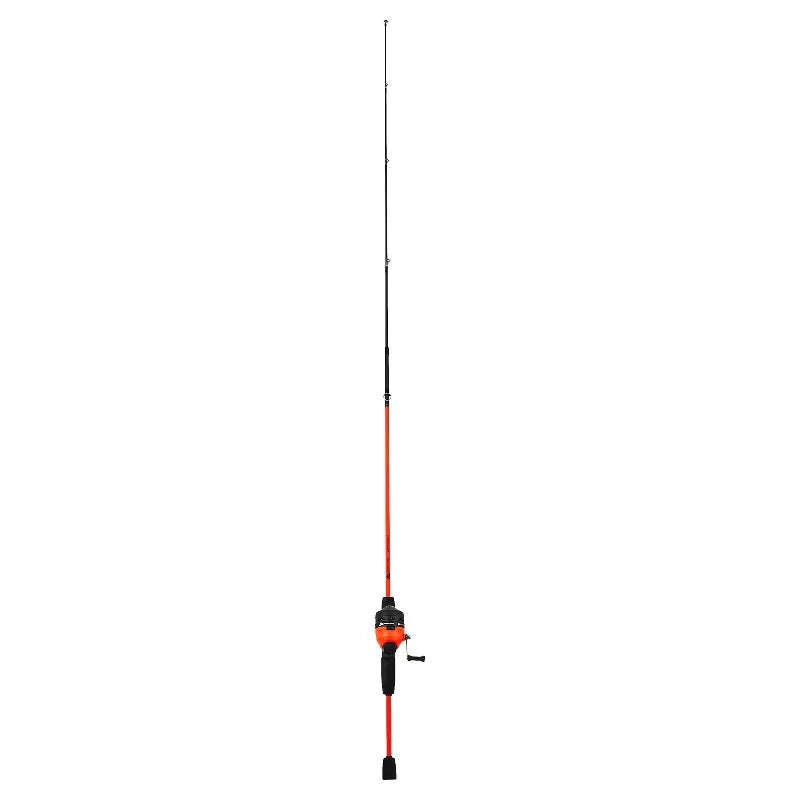 Wayfarer Fiberglass Spincast Fishing Rod and Reel Combo for Adults, 5' 6", Orange, 2 Pieces