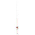 Wayfarer Fiberglass Spincast Fishing Rod and Reel Combo for Adults, 5' 6", Orange, 2 Pieces