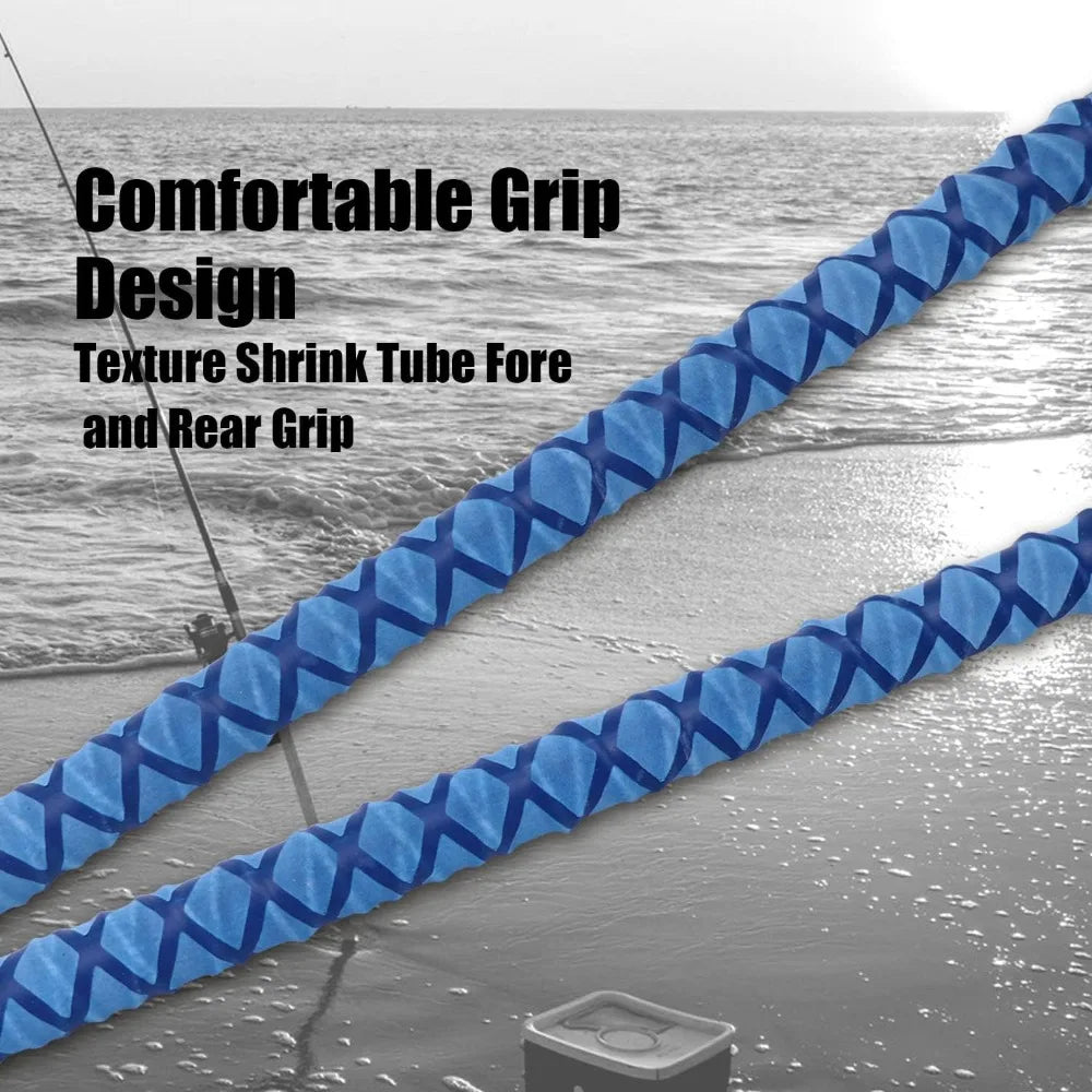 Carbon Fiber Surf Spinning Fishing Rod 2/3/4 Piece 9-15ft Travel Rod