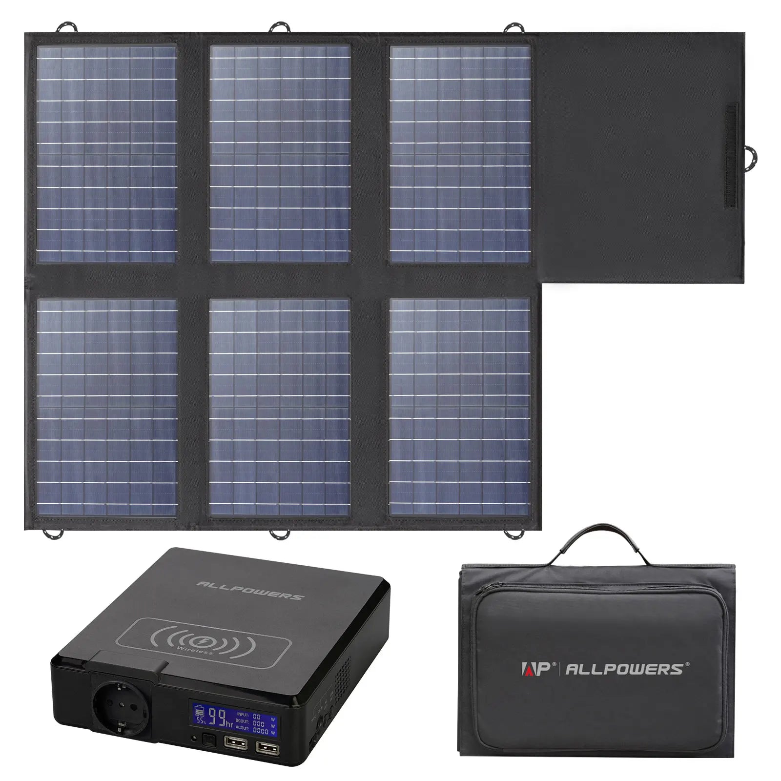 ALLPOWERS Solar Powerbank  Portable Powerstation with Solarpanel
