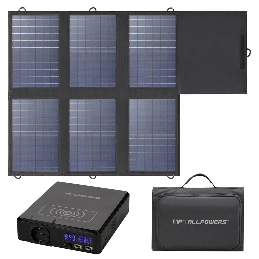 ALLPOWERS Solar Powerbank  Portable Powerstation with Solarpanel