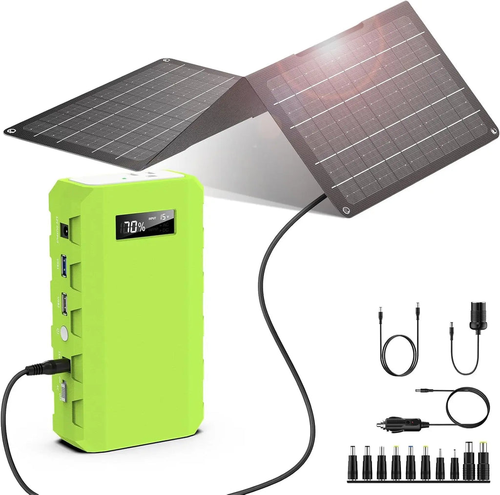 24000mAh 65W Solar Generator with Panels