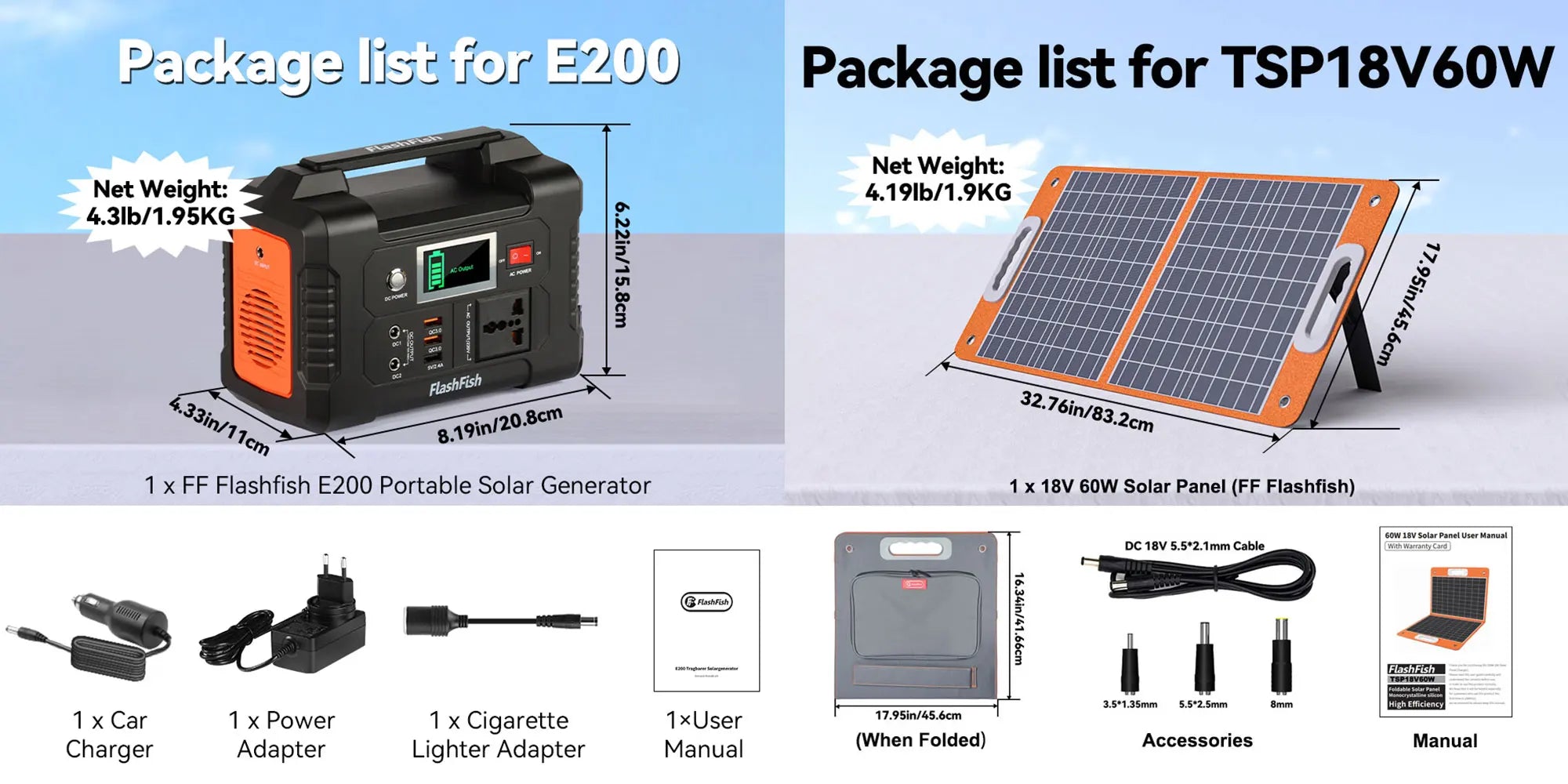 FF Flashfish E200 151Wh Solar Generator  Power Station