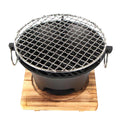 Stainless Steel Round Barbecue Grill Portable Camping