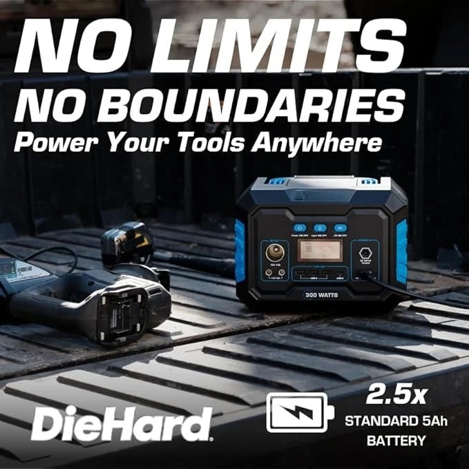 Portable Power Station 300-Watt (600-Watt Peak)