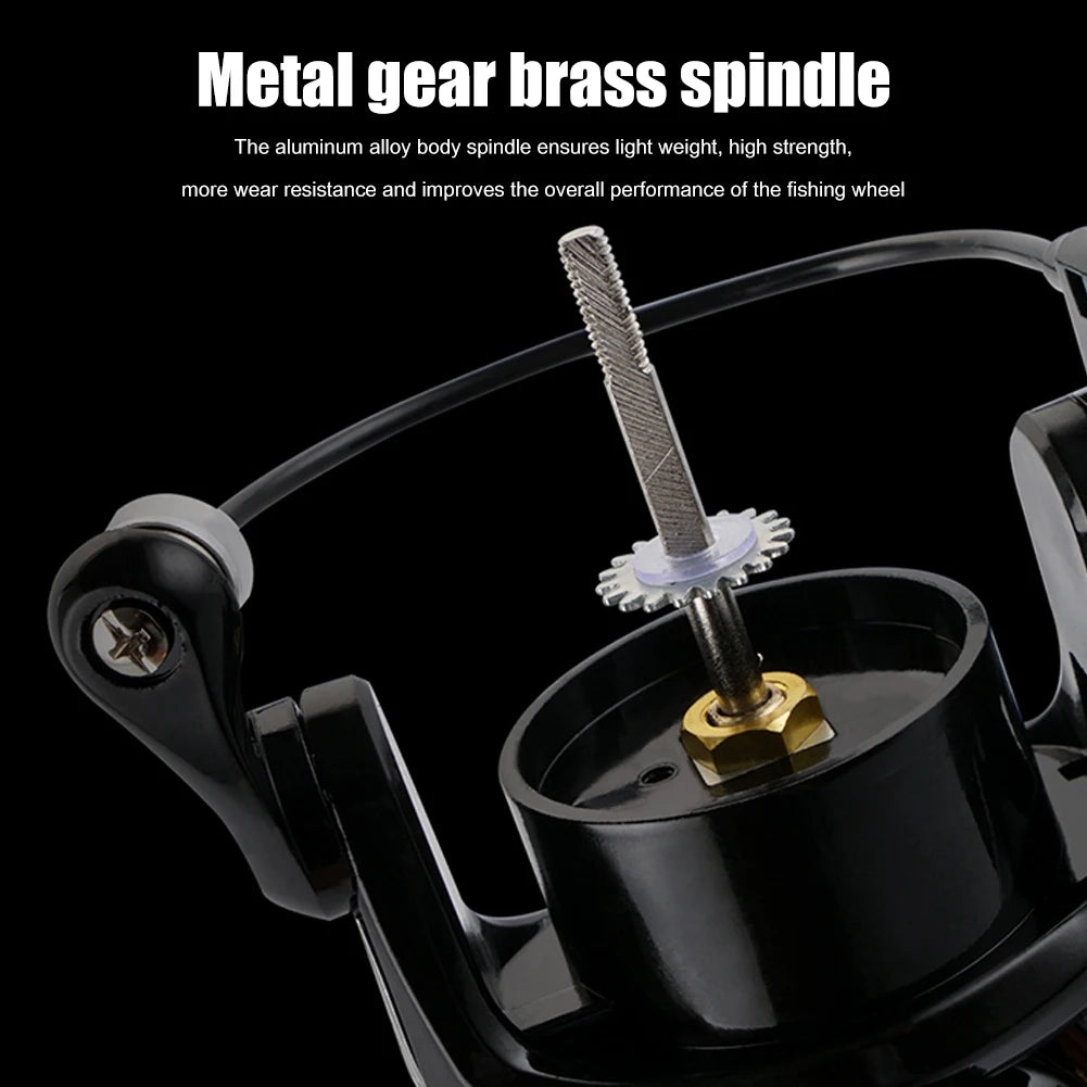 Small Fishing Reel ZP 500/800 Series Powerful Spinning Fishing Reels Gear Ratio 5.2:1 Pocket Fishing Reel 13BB for Carp Fishing