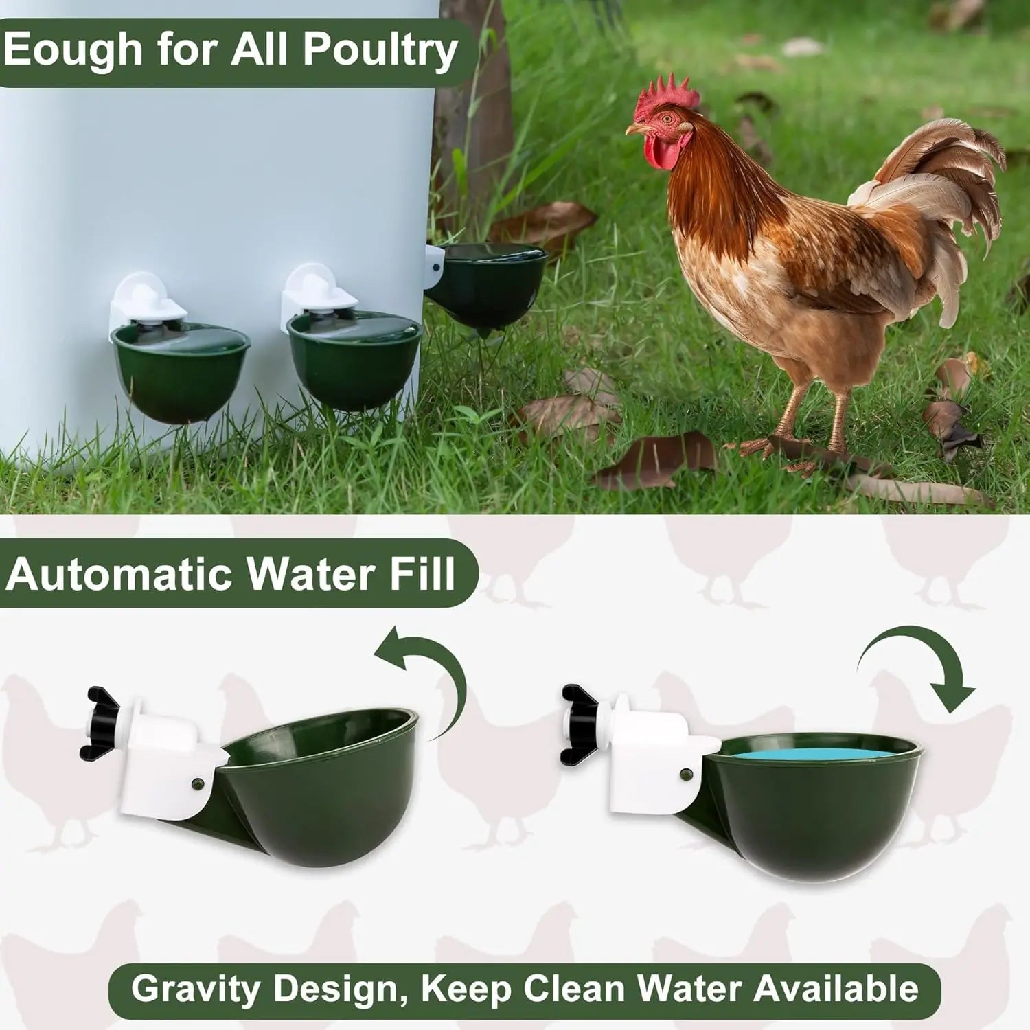 12 Pack Automatic Chicken Water Cups
