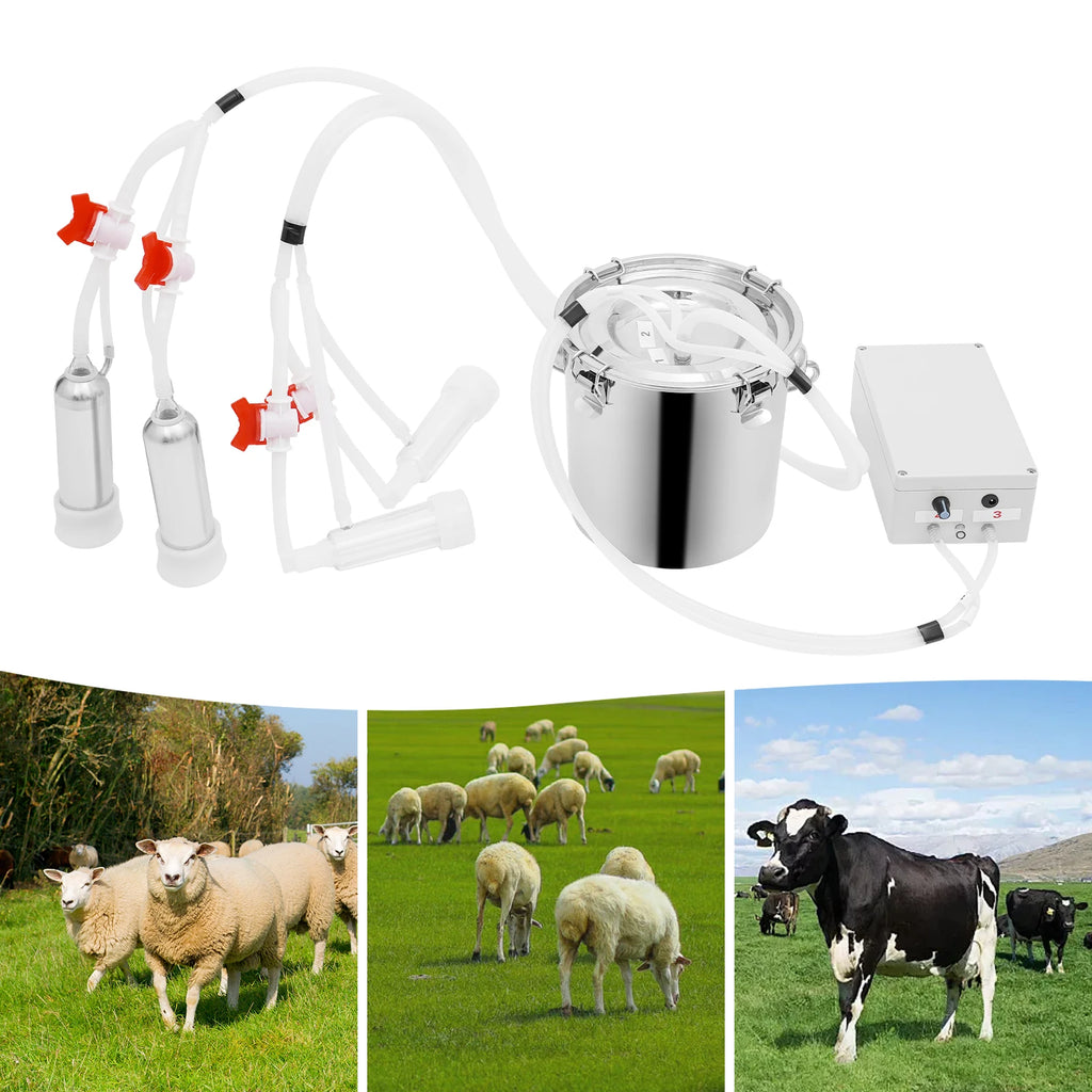 5L/10L Electric Cow Milking Machine  Vacuum Pump