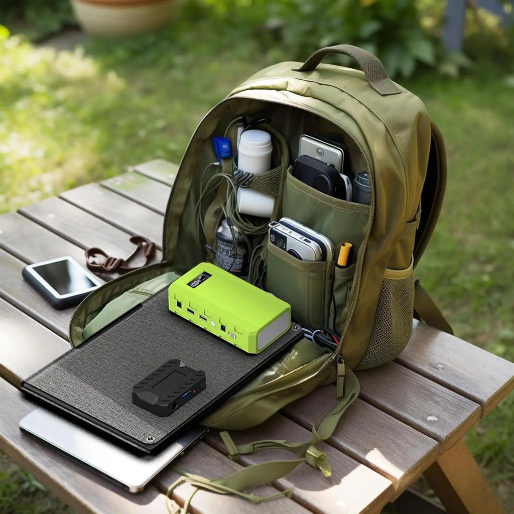 24000mAh 65W Solar Generator with Panels