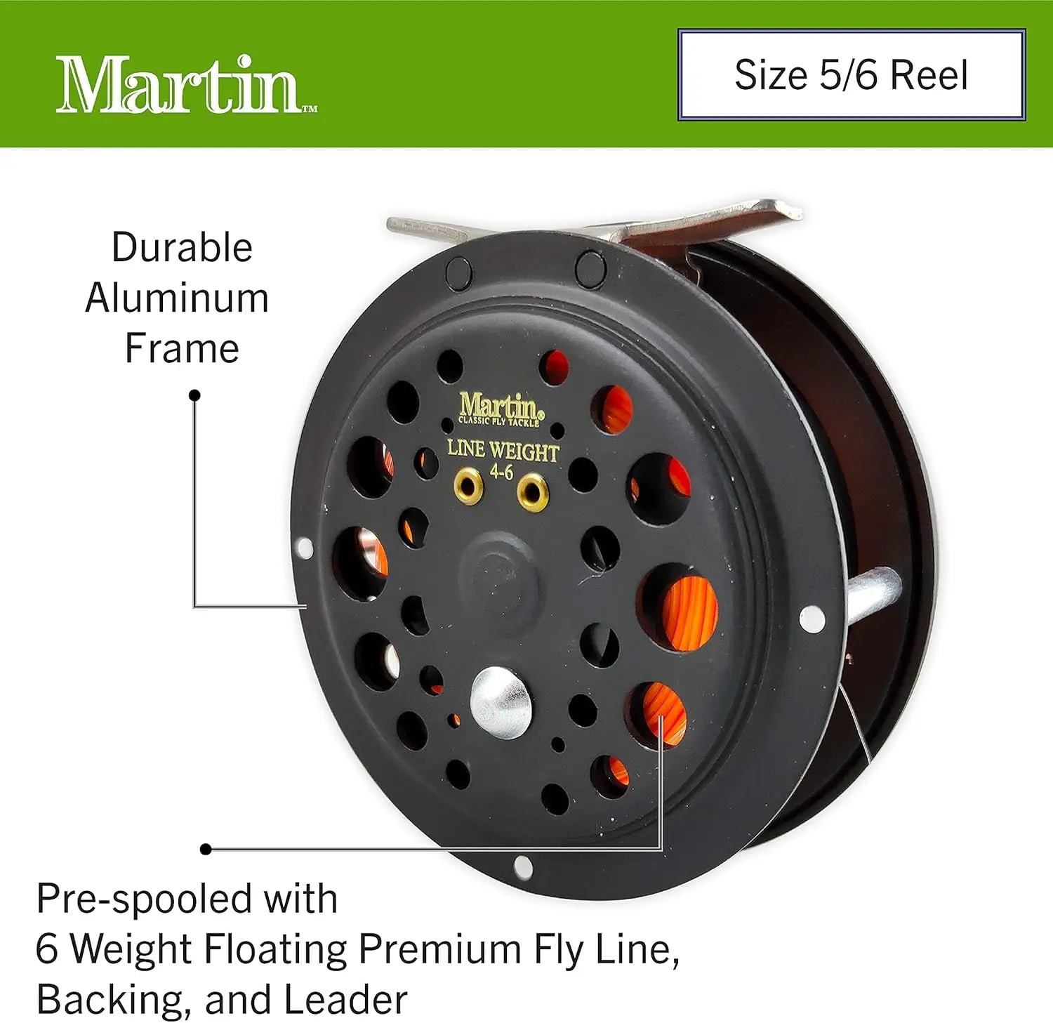 8ft 5/6 Weight Fly Fishing Rod & Reel Combo Kit with Tackle