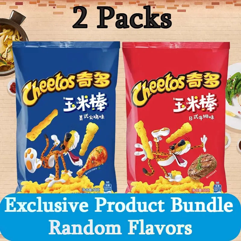 Cheetos Crunchy Corn Snacks 1.77oz(50g)*2 Packs