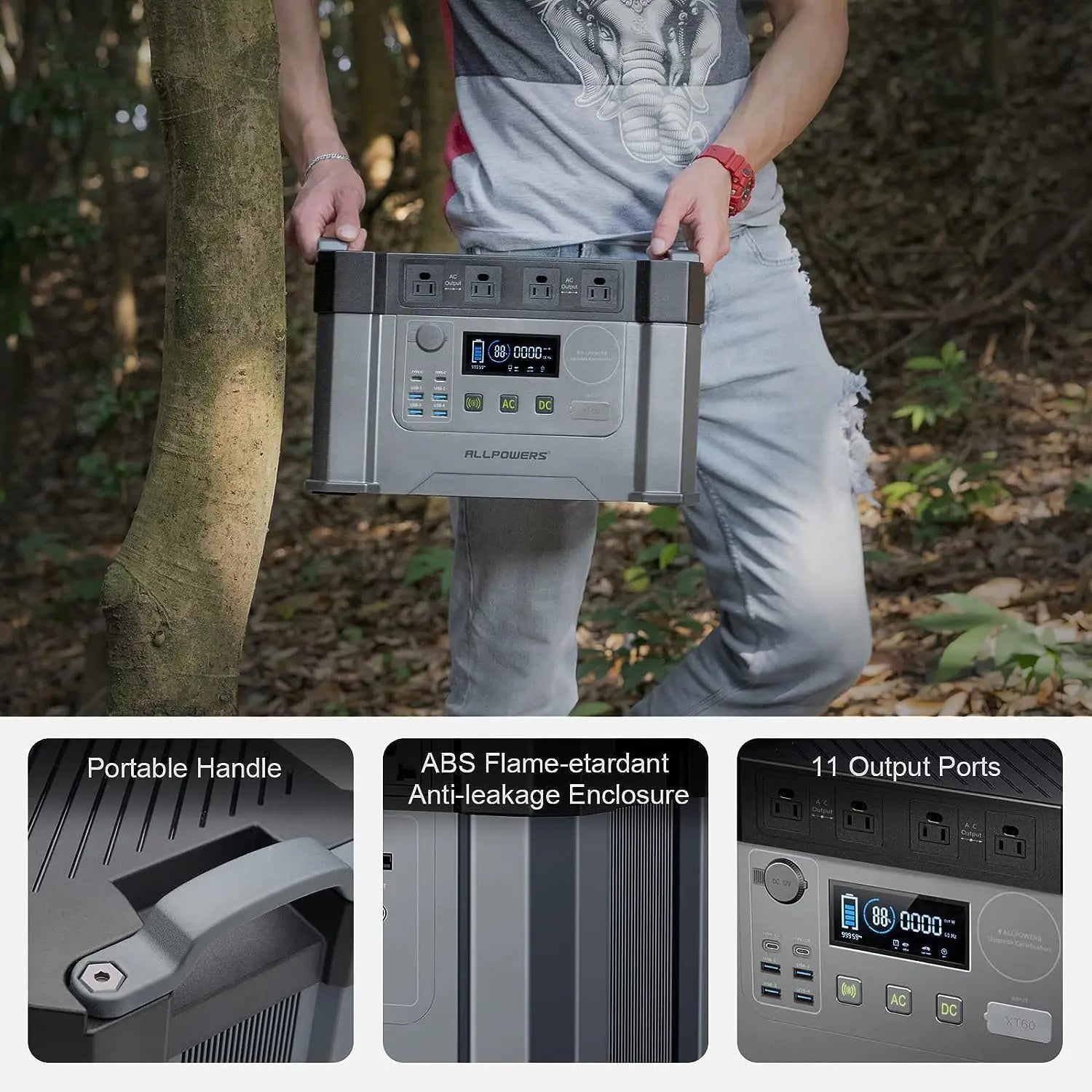 ALLPOWERS S2000 PRO Portable Solar Generator 2400W