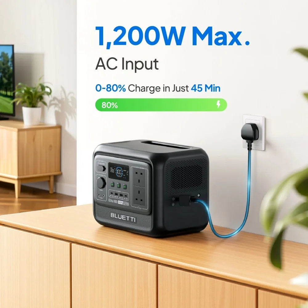 BLUETTI Elite 100 V2 Portable Power Station 1800W 1024Wh