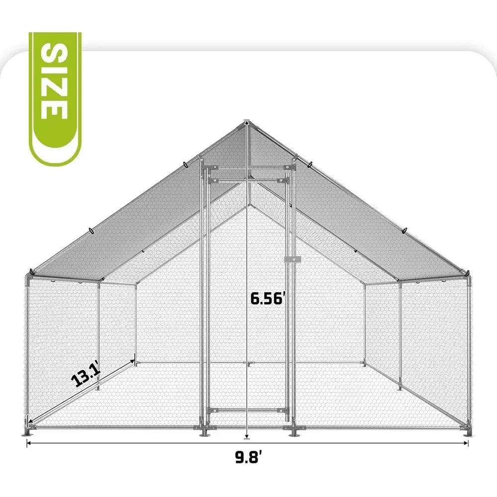 Walk-In Chicken Coop with UV-Protection