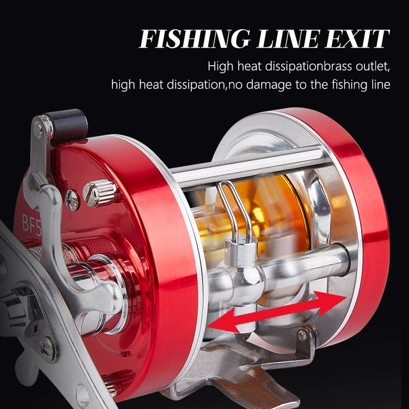 BILLINGS Trolling Drum Fishing Reels,20LB MaxDrag,4.2/5.2:1 GearRatio,CNC Aluminum Spool,6+1BB Smooth Right Hand Baitcaster Reel
