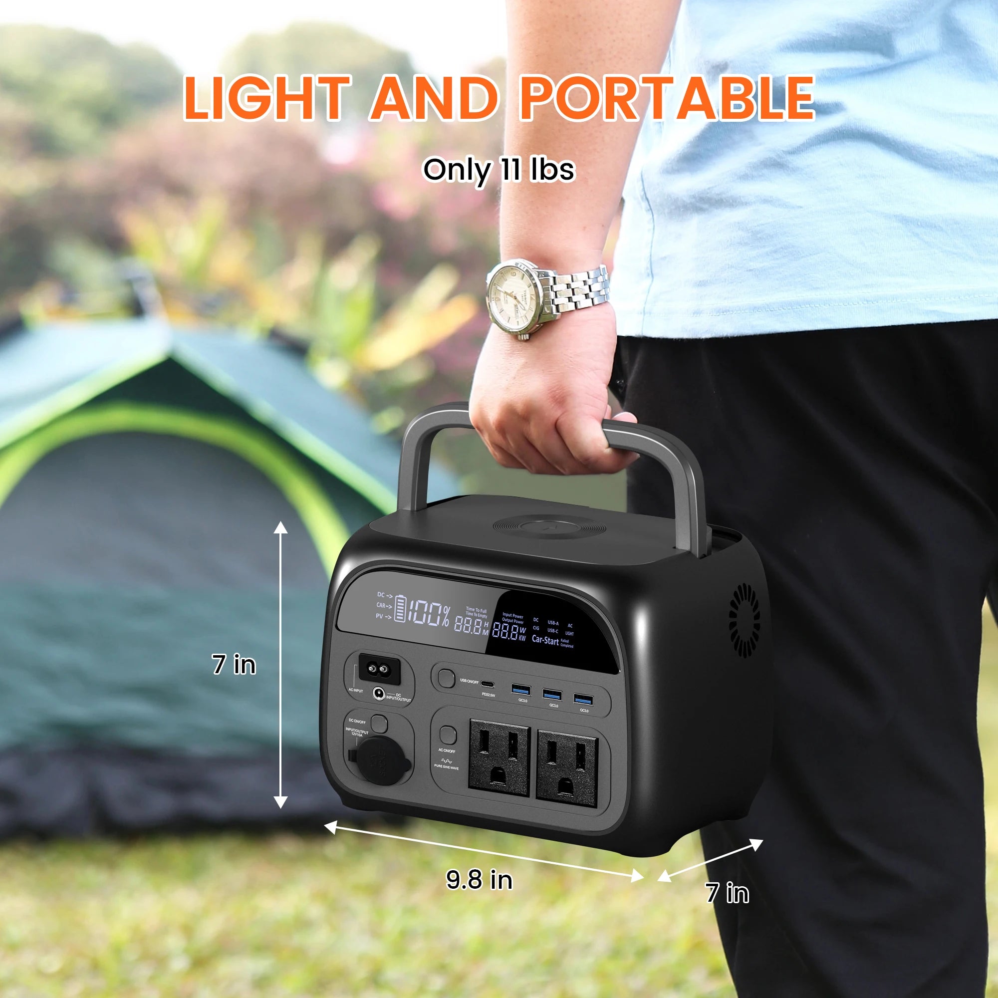 CTOLITY AP400 500W Solar Generator Portable Power Station