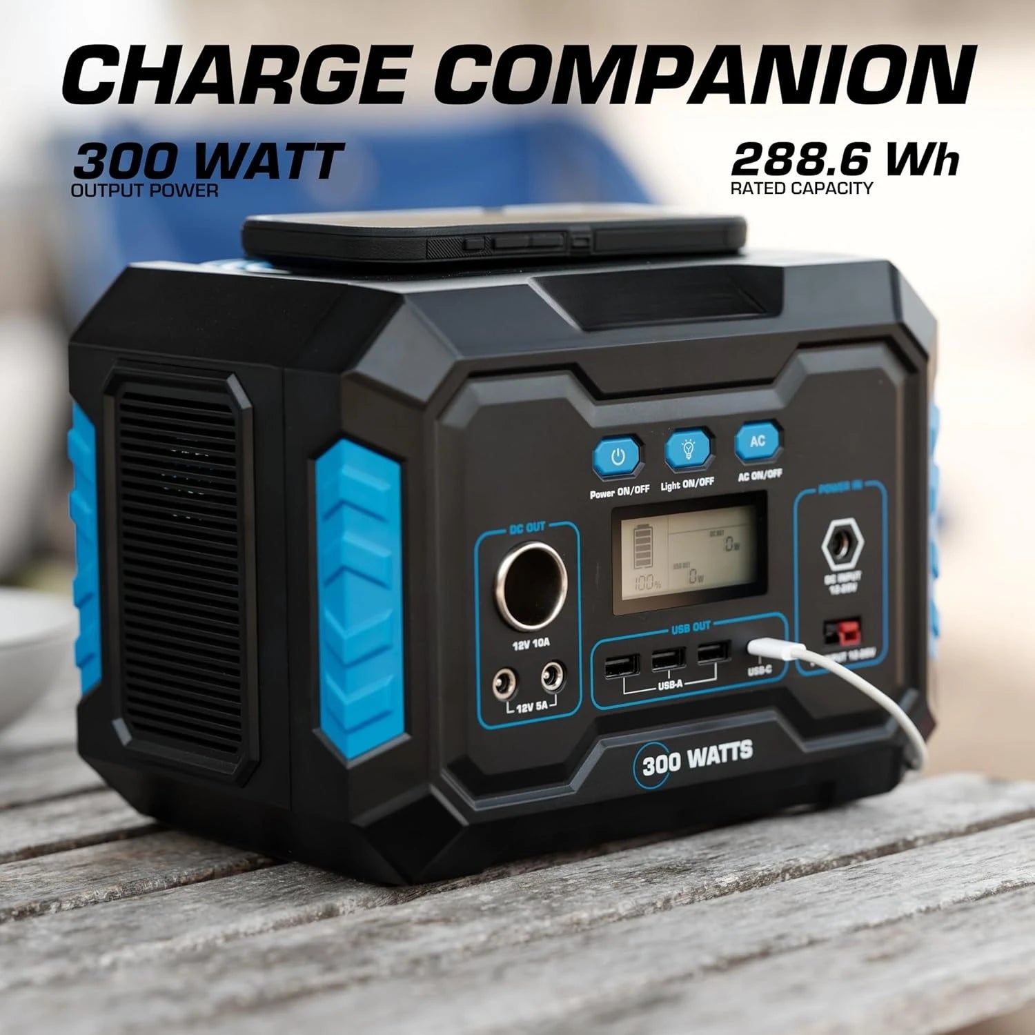 Portable Power Station 300-Watt (600-Watt Peak)