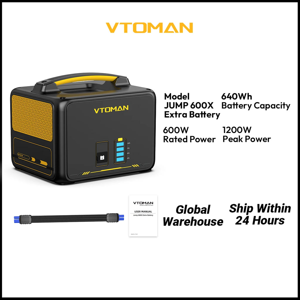 VTOMAN 600W Extra Battery 640Wh for VTOMAN JUMP