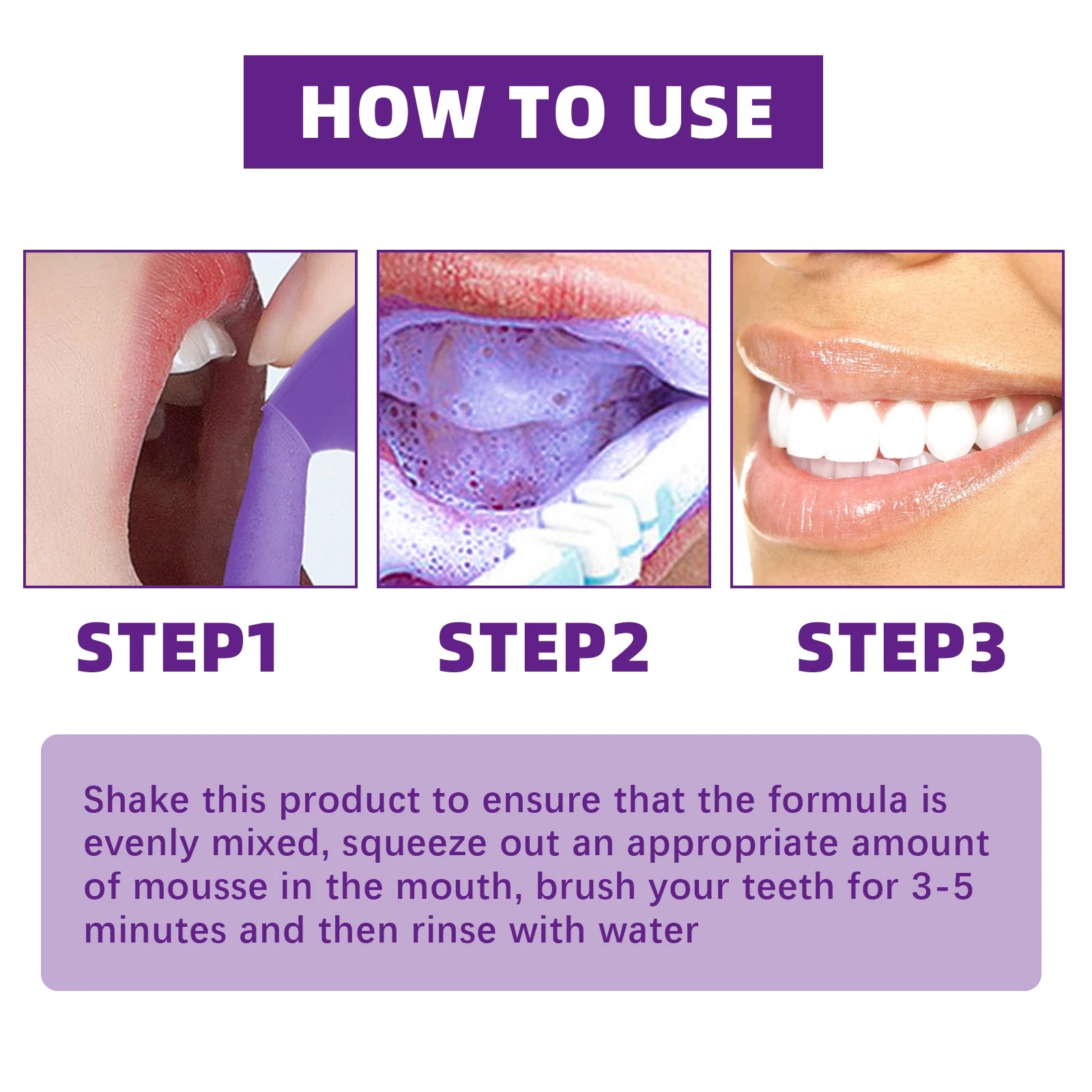 V34 Teeth Whitening Mousse Toothpaste Dental Care