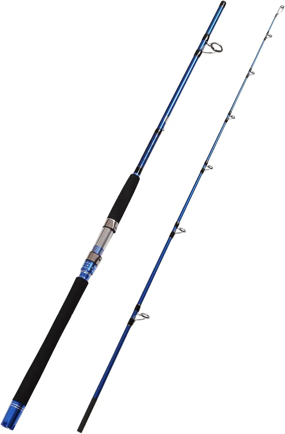 2-Piece 7ft Saltwater Spinning Fishing Rod Graphite Portable Travel Rod