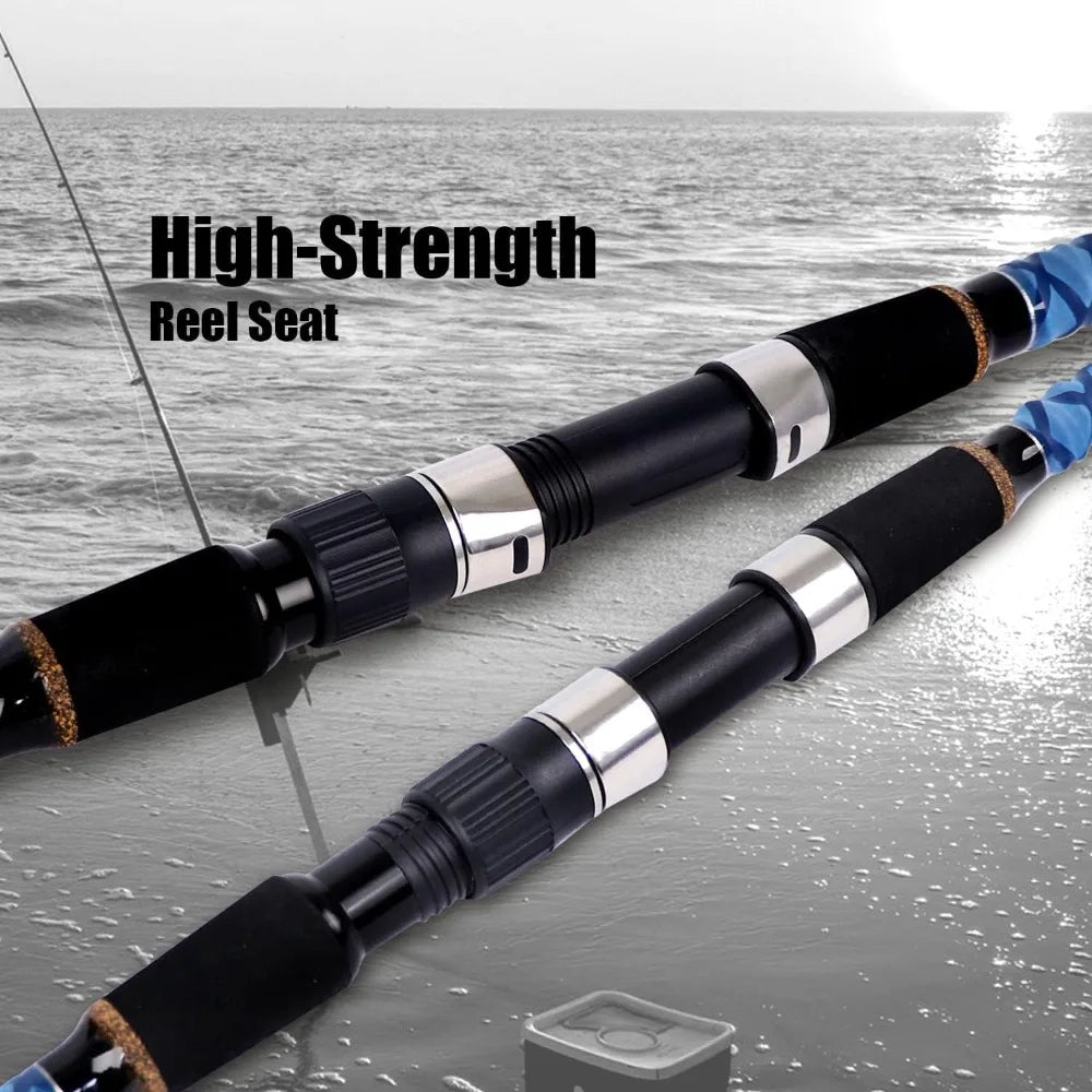 Carbon Fiber Surf Spinning Fishing Rod 2/3/4 Piece 9-15ft Travel Rod