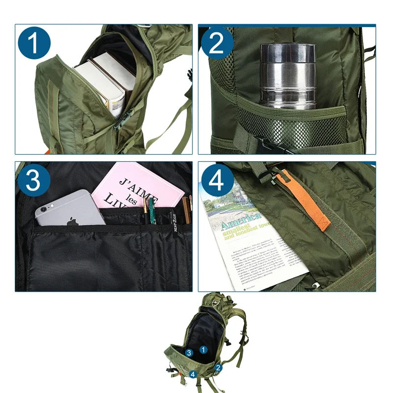 Travel Hiking Backpack  Trekking Camping Backpacks Waterproof