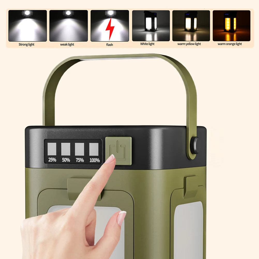 Rechargeable Lantern Power Bank Solar Camping Lantern