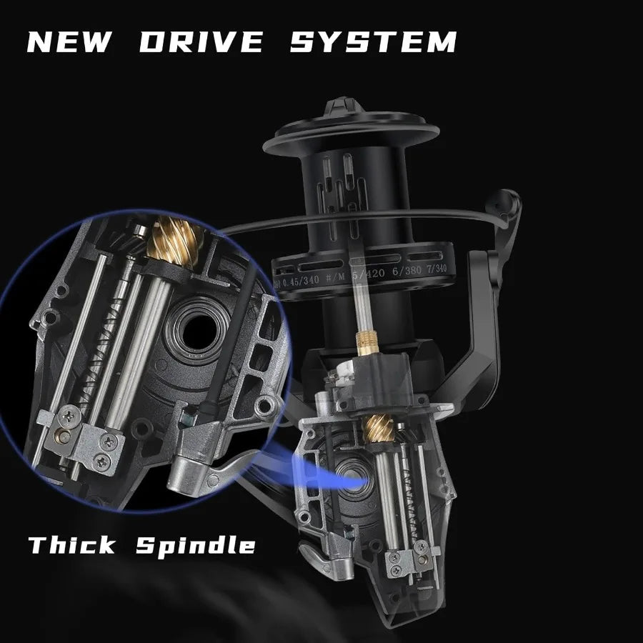 Spinning Reel 8000 10000 12000 Aluminum Frame Surf Fishing