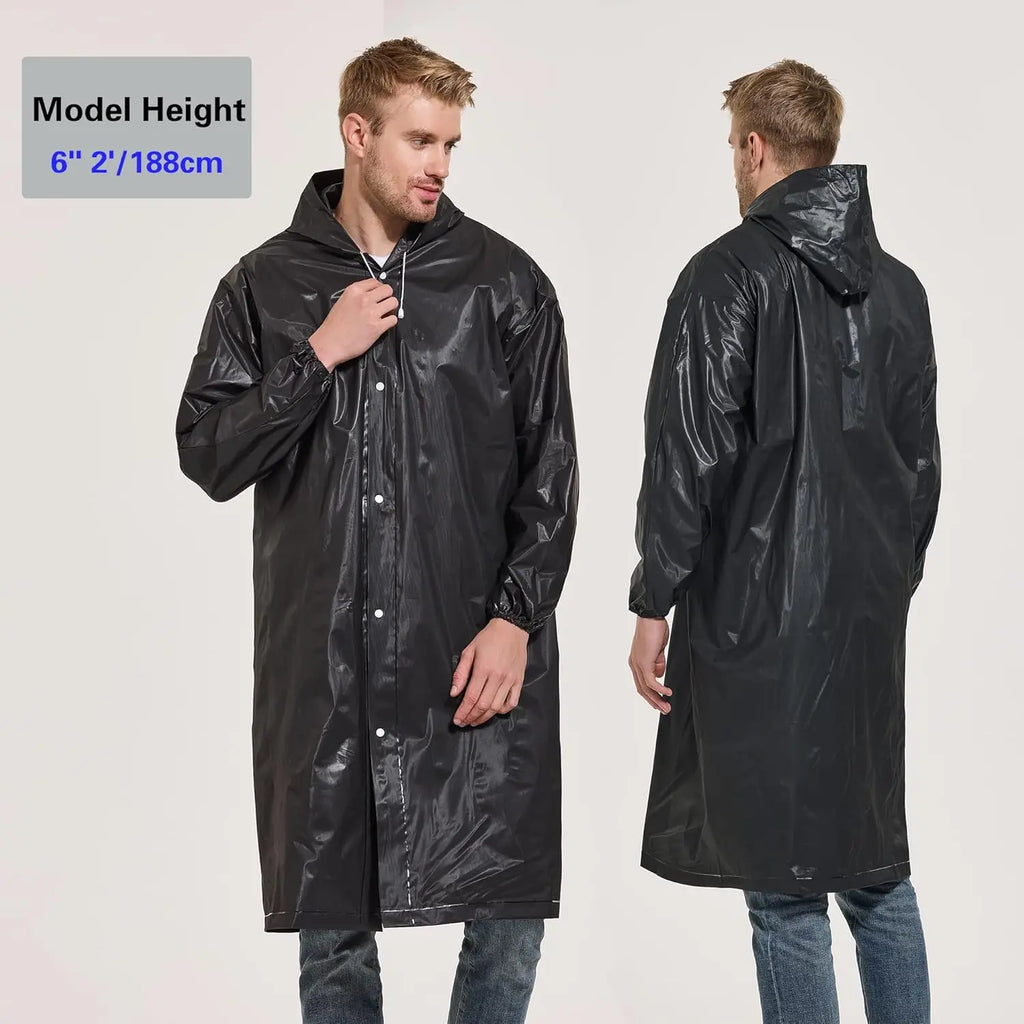 2 Pack Waterproof Rain Ponchos for Adults