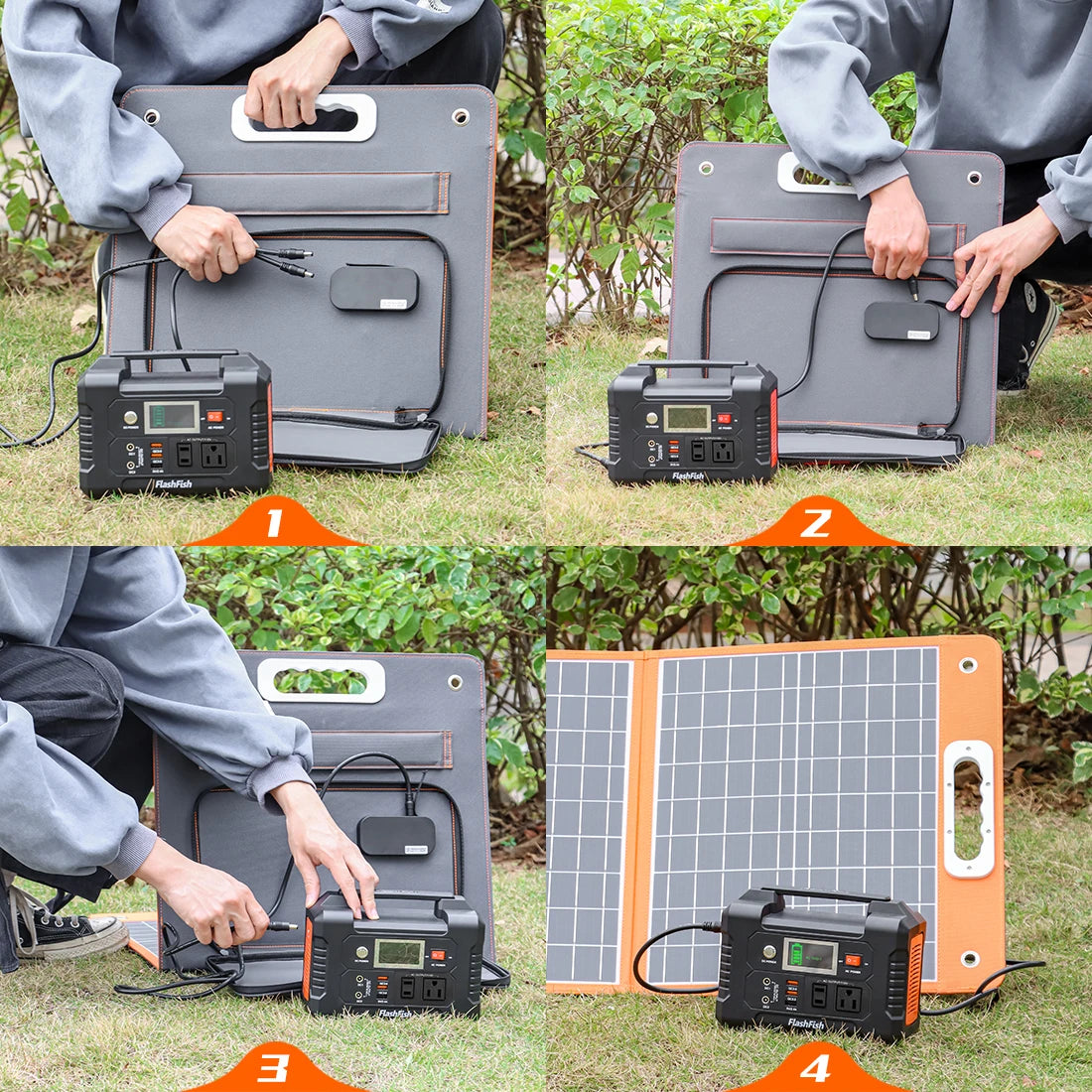 FF Flashfish E200 151Wh Solar Generator  Power Station