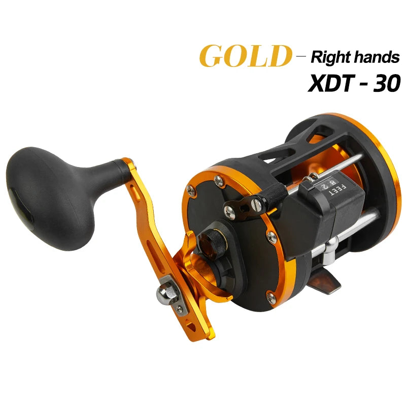 BILLINGS Level Wind Trolling Reel,15KG Max Drag