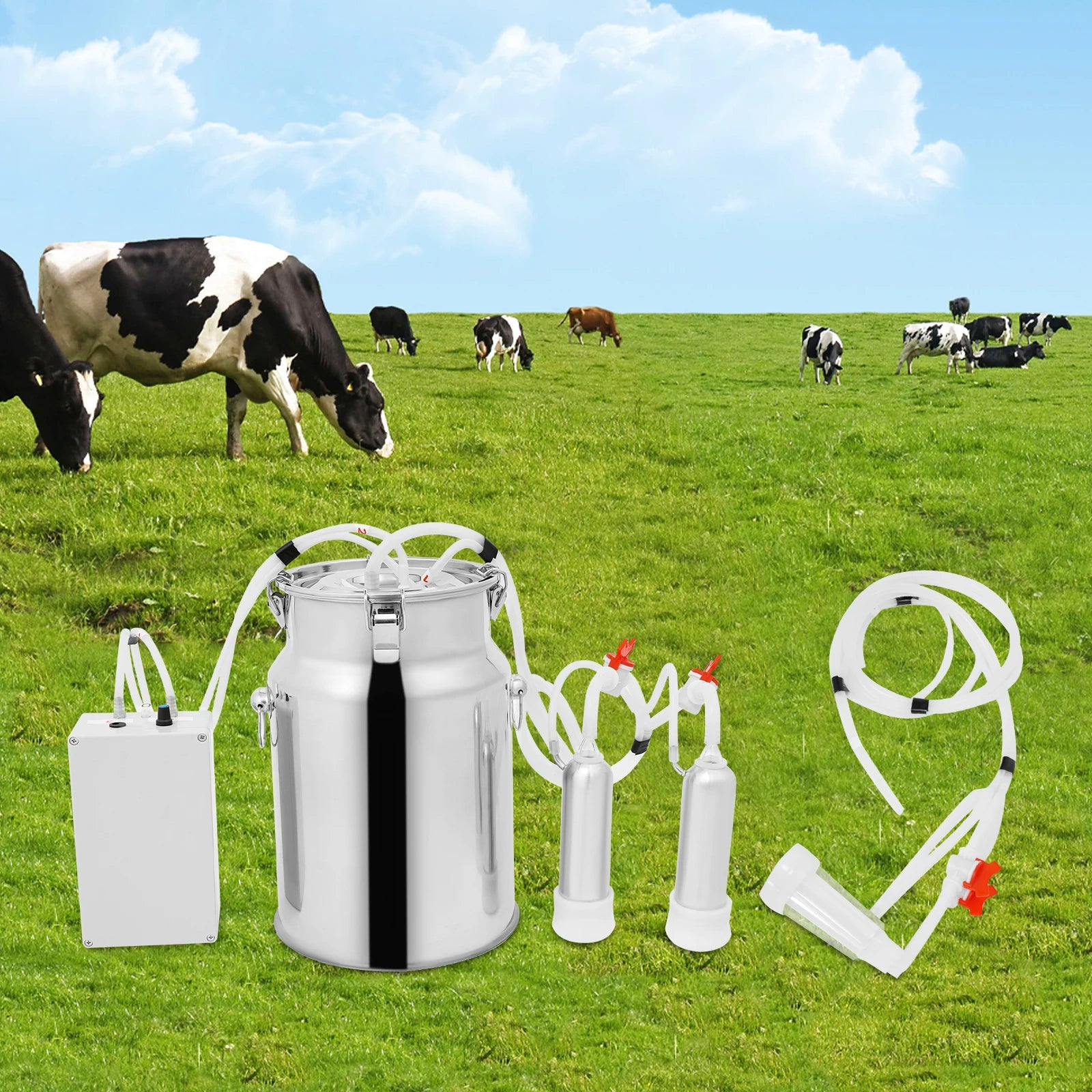 5L/10L Electric Cow Milking Machine  Vacuum Pump